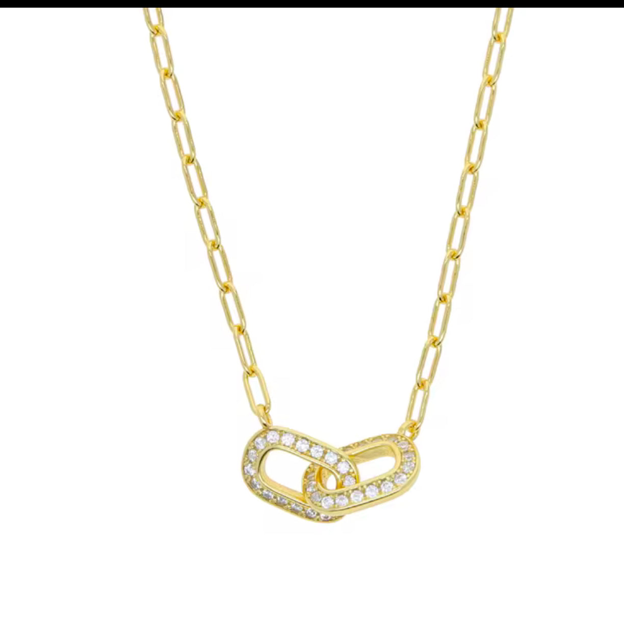 Paper Clip Link Chain Necklace