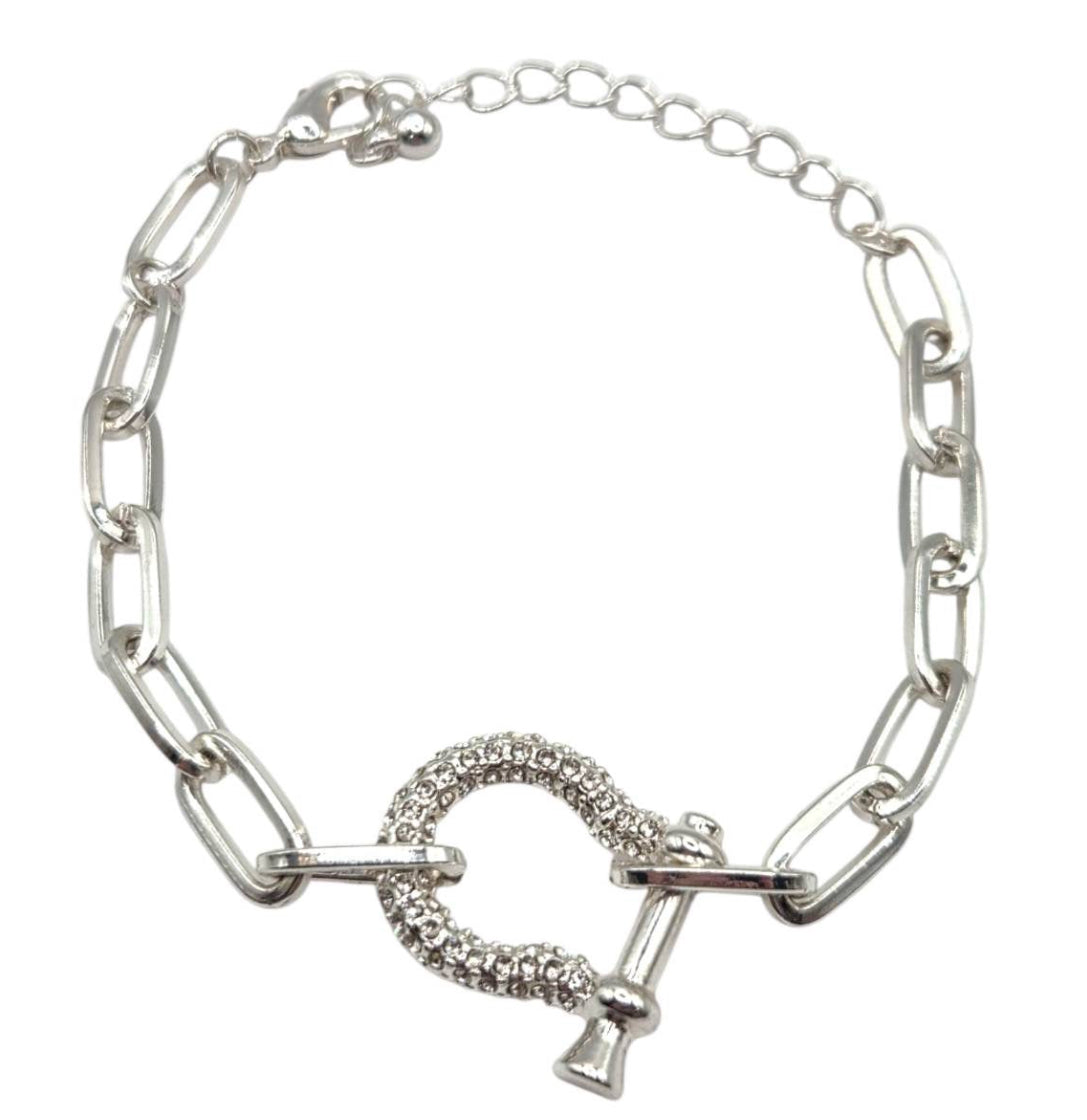 gold-plated buckle bracelet