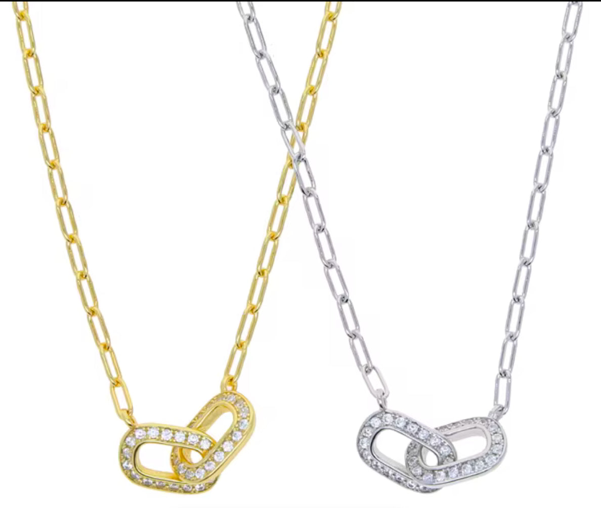 Paper Clip Link Chain Necklace