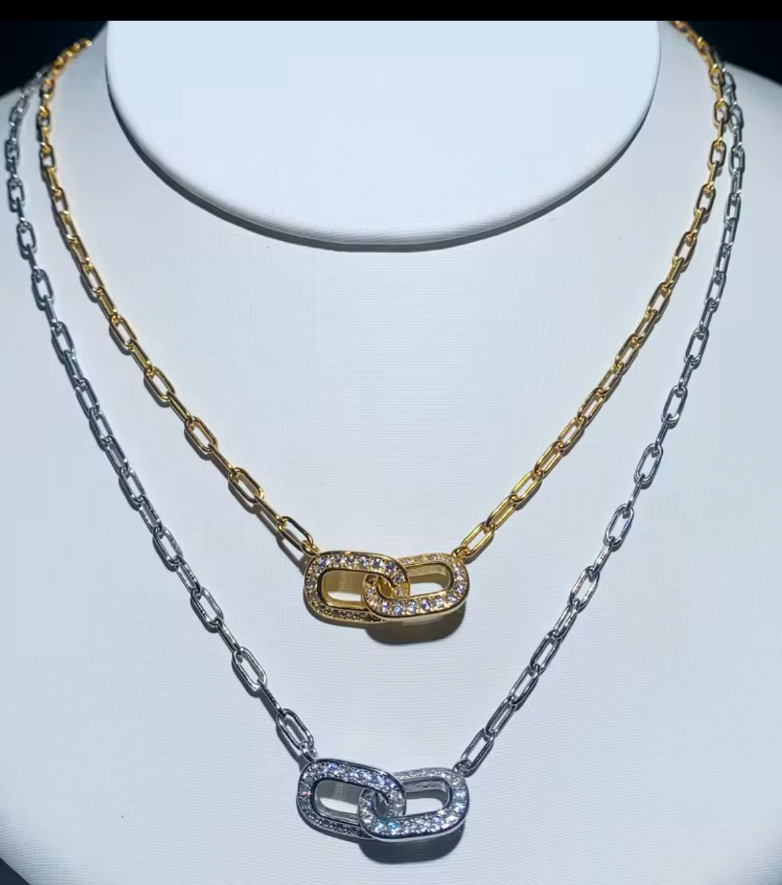 Paper Clip Link Chain Necklace