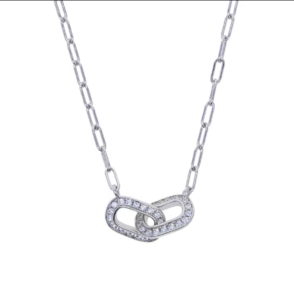 Paper Clip Link Chain Necklace