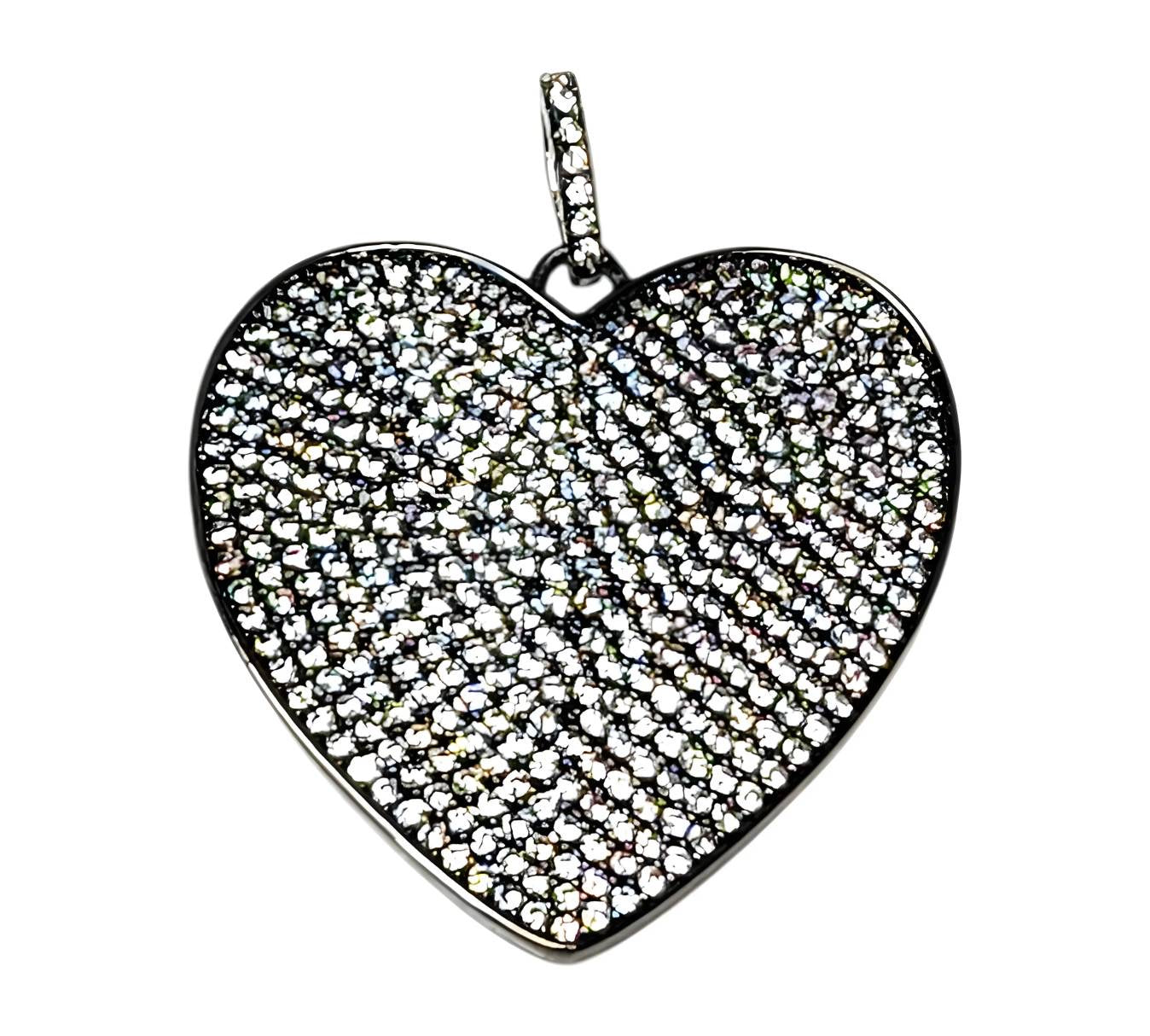 Heart Pendant Hematite