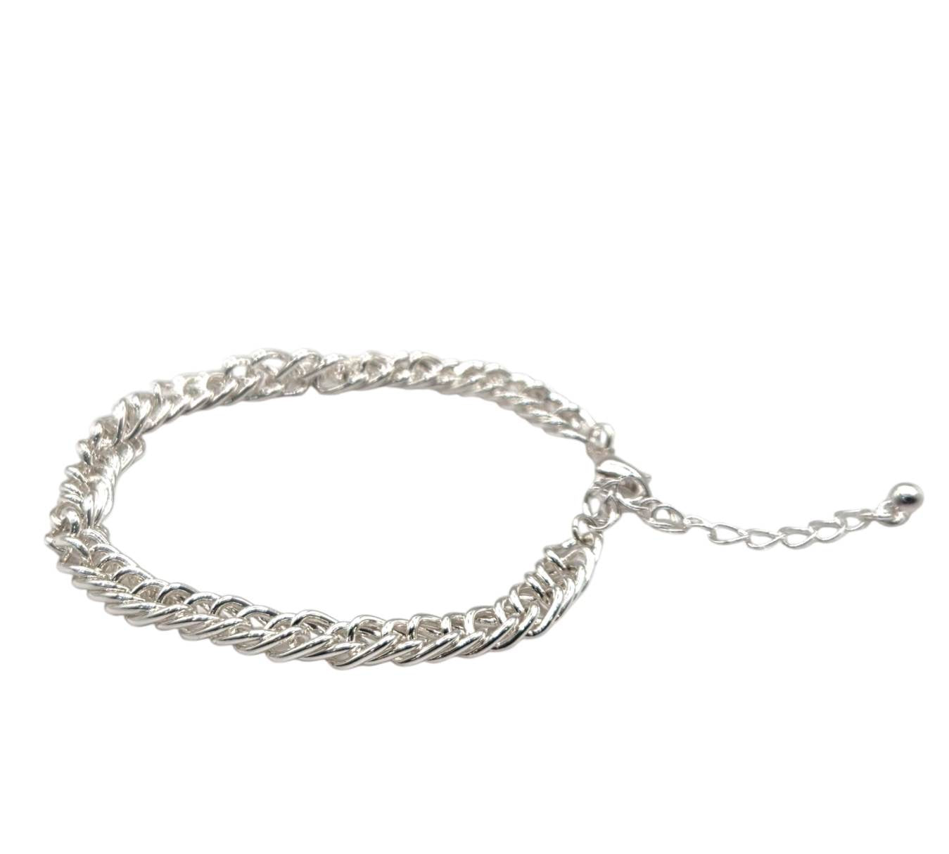 Silver Curb chain Bracelet