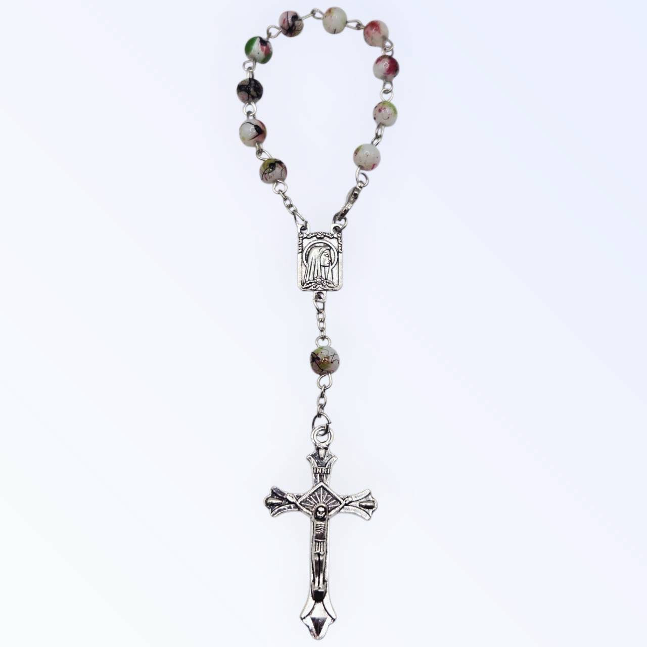 Garden Blessing Glass Mini Rosary Beads