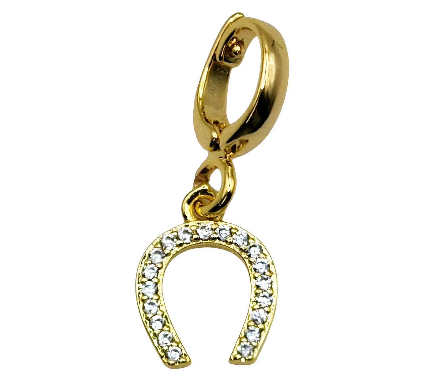 Gold Horeshoe Charm