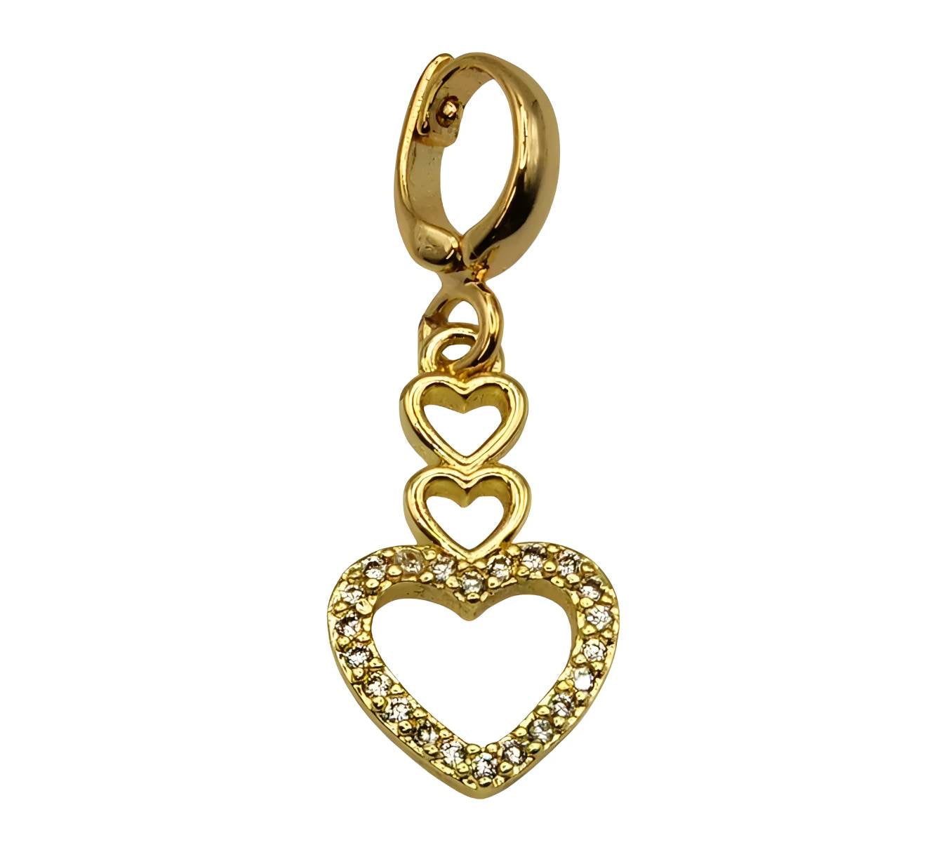 3 Heart Charm