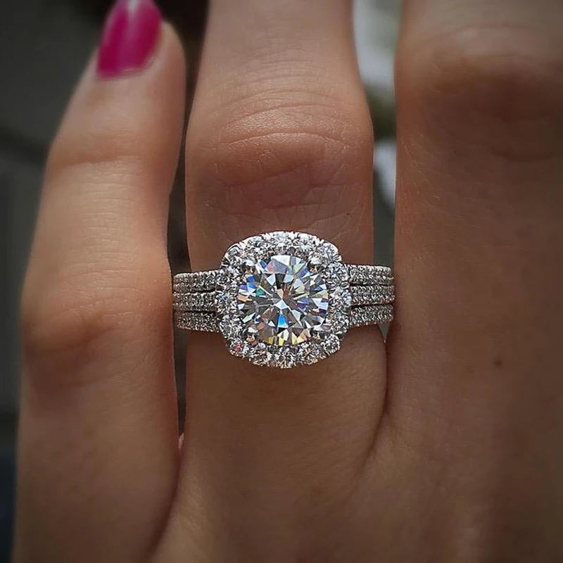 CZ Luxury Engagement Ring