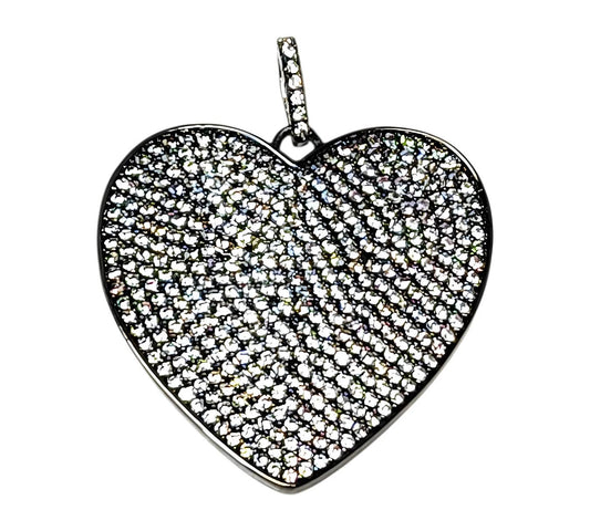 Heart Pendant Hematite