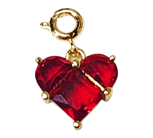 Crimson Radiance Heart charm