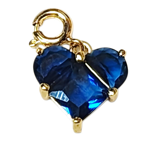 Midnight Devotion Heart Charm