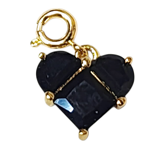 Noir Heart charm