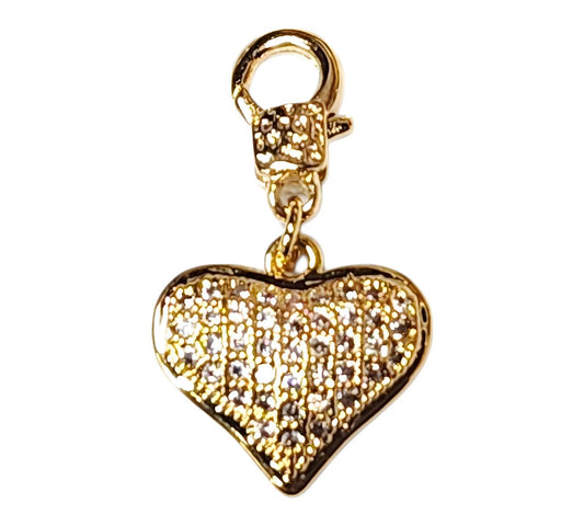 Lustre Heart charm