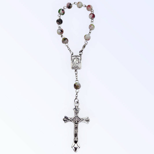 Garden Blessing Glass Mini Rosary Beads