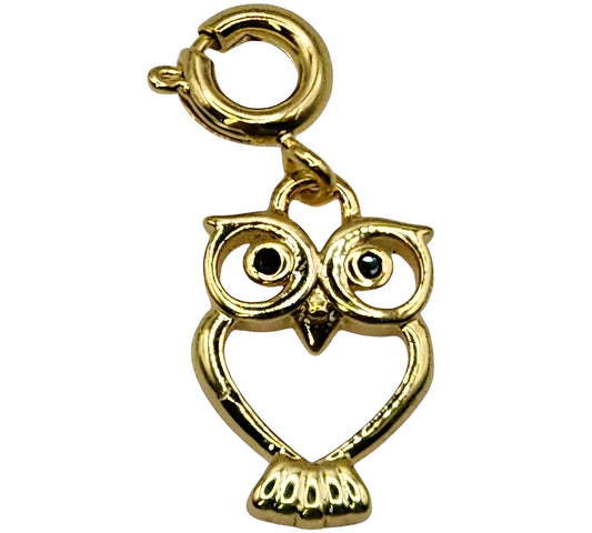 Gold Owl Charm