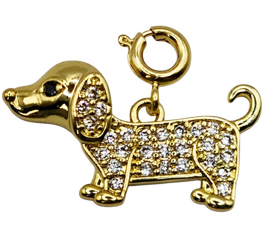 Gold Dog Delight Charm