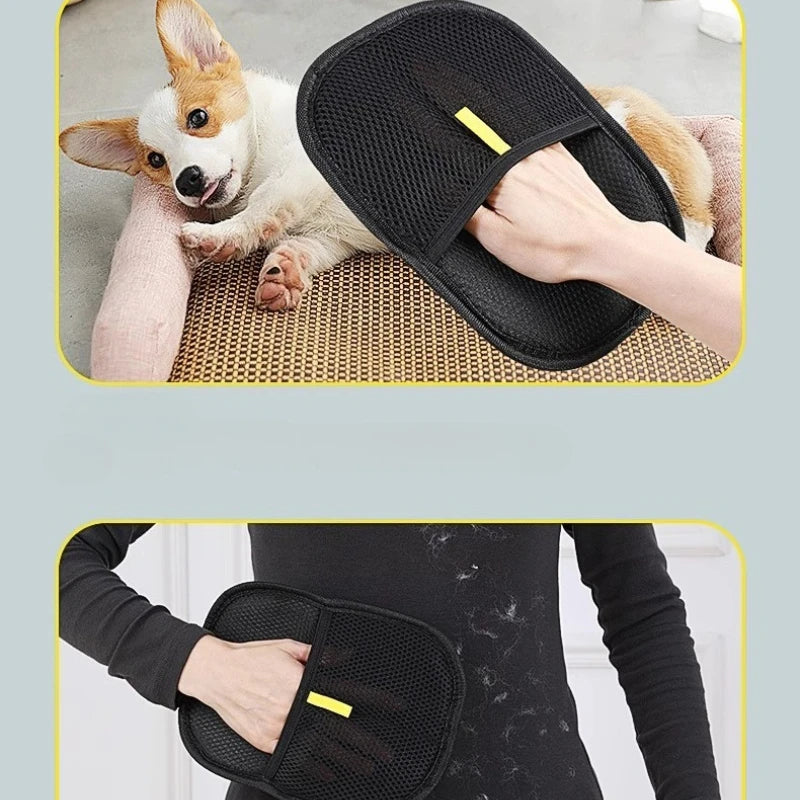 Pet Hair Remover Portable Dehairing Gloves