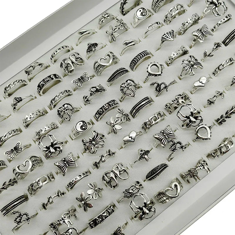 30-Piece Mixed Alloy Statement Ring Set