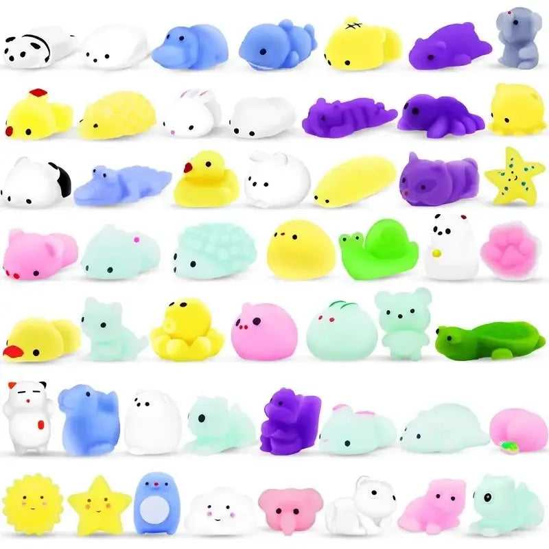 20 Pcs Random Cute Animals Vent and Relieve Stress with Toys
