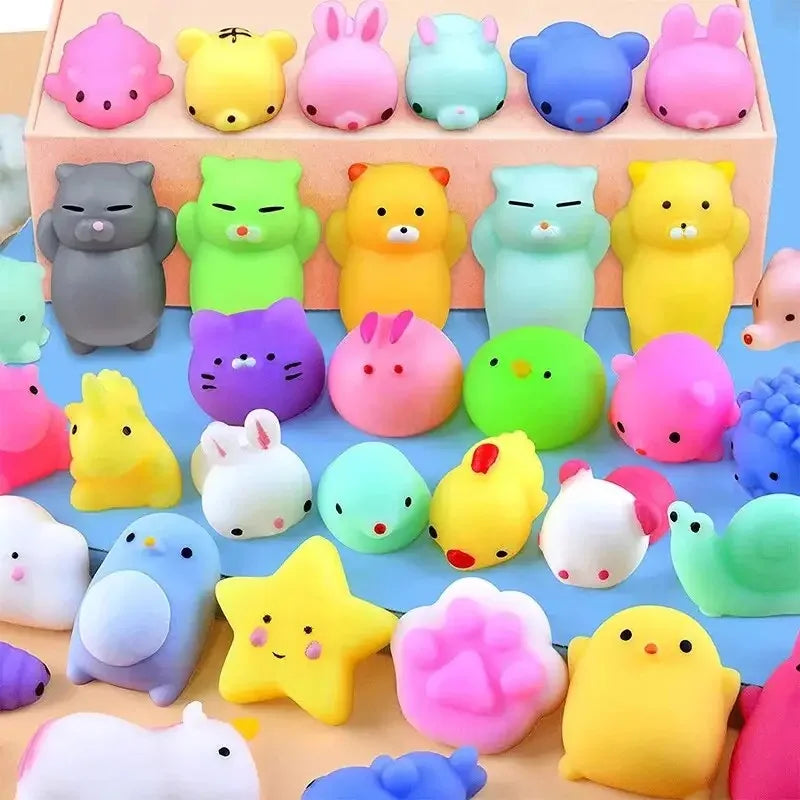 20 Pcs Random Cute Animals Vent and Relieve Stress with Toys