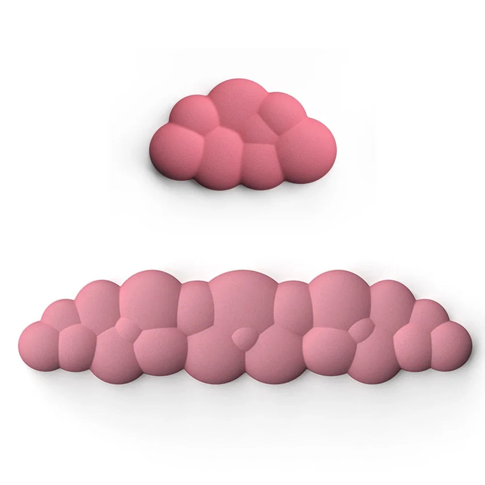 Ergonomic Cloud Wrist Rest Mouse Pad & Keyboard Support
