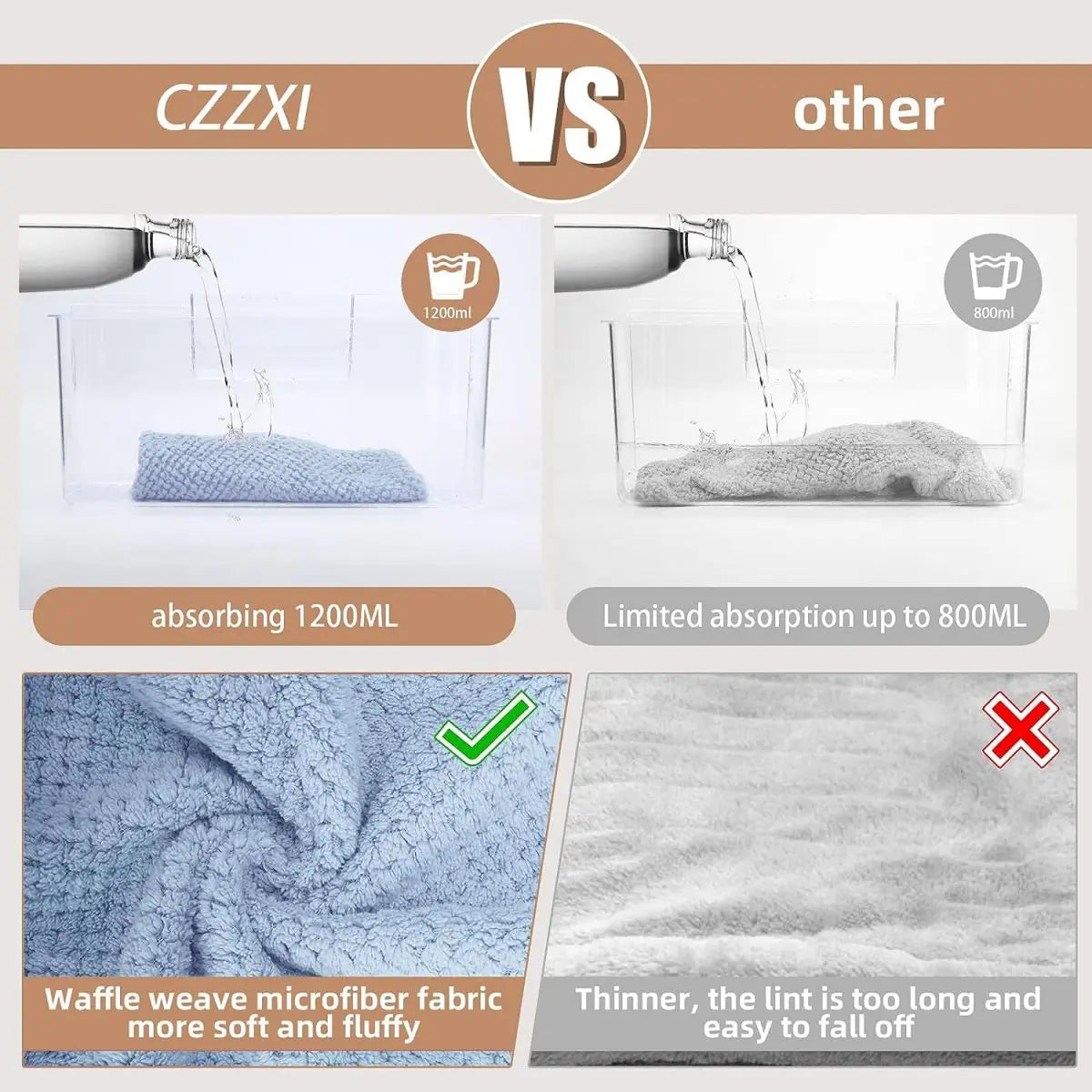 Solid Color Textured Hair Towel Wrap