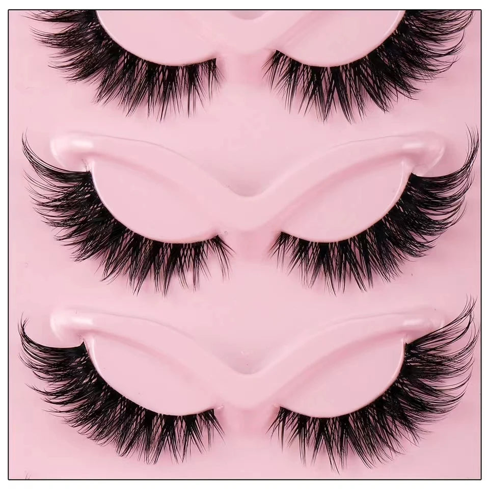5 Pairs Cat Eye Lashes Faux Eyelashes