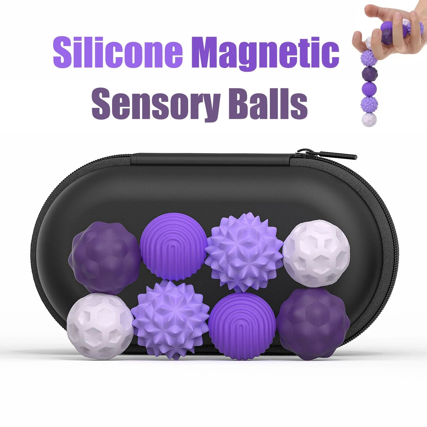 Silicone Magnetic Sensory Balls Fidget Toy